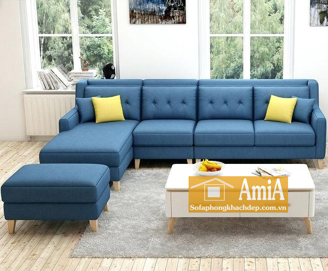 Hình ảnh Bộ sofa nỉ phòng khách đẹp hiện đại và sang trọng