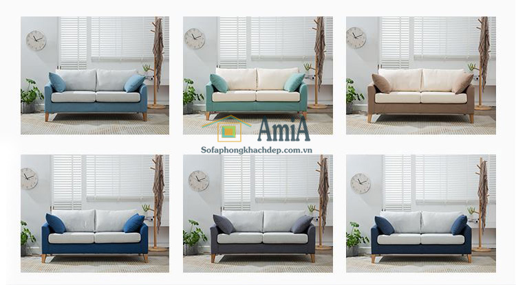 Hình ảnh Các gam màu ghế sofa văng nỉ AmiA có thể làm theo yêu cầu