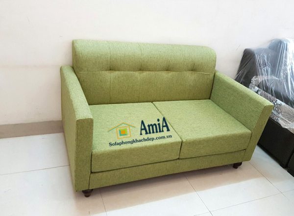 Hình ảnh Mẫu ghế sofa văng nỉ nhỏ mini cho nhà nhỏ, phòng khách nhỏ, chung cư mini