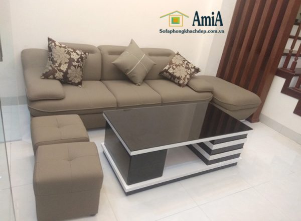 Hình ảnh Sofa văng da Hà Nội đẹp hiện đại cho phòng khách gia đình