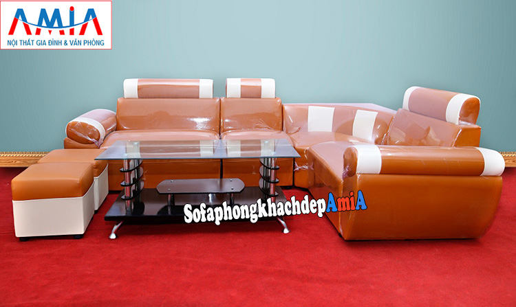 Hình ảnh Mẫu ghế sofa góc giá rẻ kích thước nhỏ kê phòng khách nhỏ, nhà nhỏ, chung cư