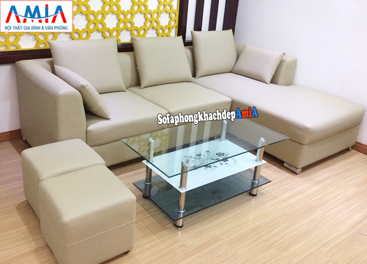 Hình ảnh Bộ sofa phòng khách đẹp hiện đại tại Hà Nội kích thước nhỏ xinh cho phòng khách nhỏ
