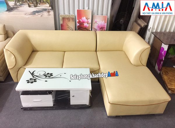 Hình ảnh Mẫu sofa da đẹp cho phòng khách hiện đại, sang trọng