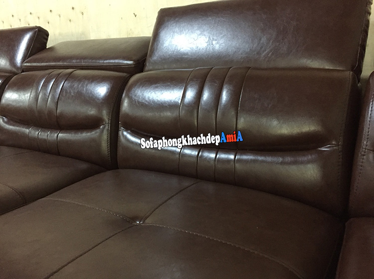 Hình ảnh Chất liệu sofa da phòng khách cao cấp hiện đại và sang trọng