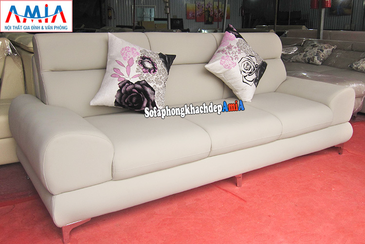 Hình ảnh Sofa văng da đẹp hiện đại cho phòng khách nhà trọ hộ gia đình