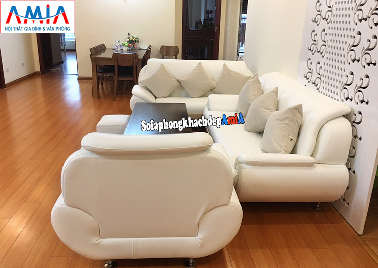Hình ảnh Mẫu ghế sofa da Hàn xịn kê phòng khách cao cấp hiện đại