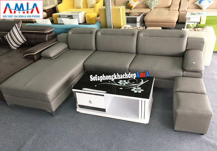 Hình ảnh Ghế sofa da chữ L đẹp giá rẻ ở Hà Đông đang có sẵn