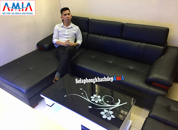 Hình ảnh Ghế sofa da phòng khách cao cấp tại Hà Nội cho phòng giám đốc, phòng khách công ty