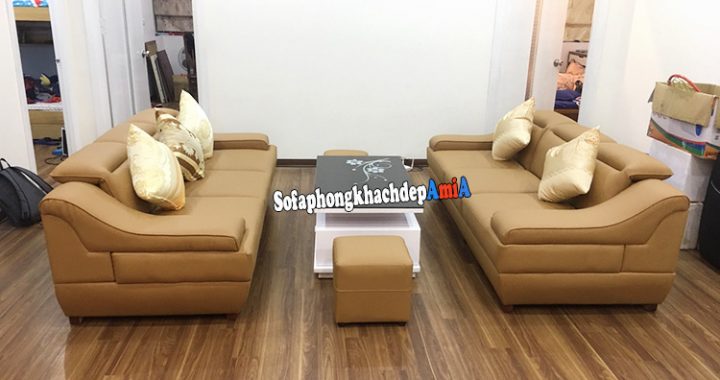 Hình ảnh Ghế sofa văng giá rẻ Hà Nội kê phòng khách chung cư rộng