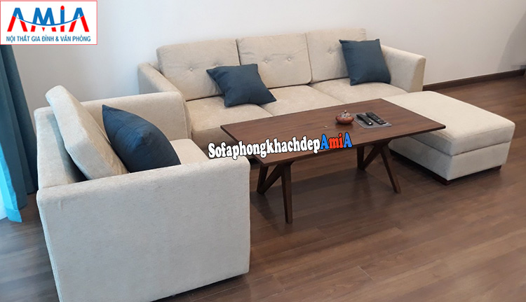 Hình ảnh ghế sofa văng nỉ giá rẻ Hà Nội nhà chung cư đẹp hiện đại