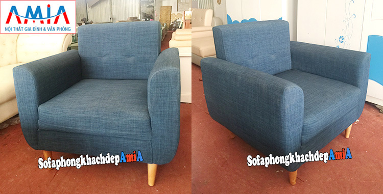 Hình ảnh Ghế sofa đơn nhỏ giá rẻ có tay vịn chụp tại kho nội thất AmiA
