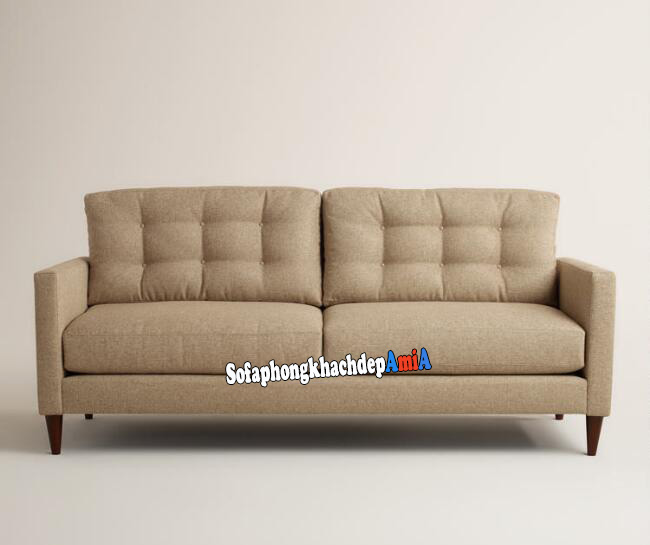 Hình ảnh Ghế sofa đơn nhỏ xinh 2 chỗ thiết kế rút khuy hiện đại và sang trọng cho phòng khách nhỏ xinh