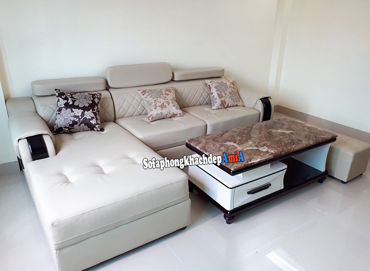 Hình ảnh Bàn sofa phòng khách đẹp cao cấp mặt đá nhập khẩu