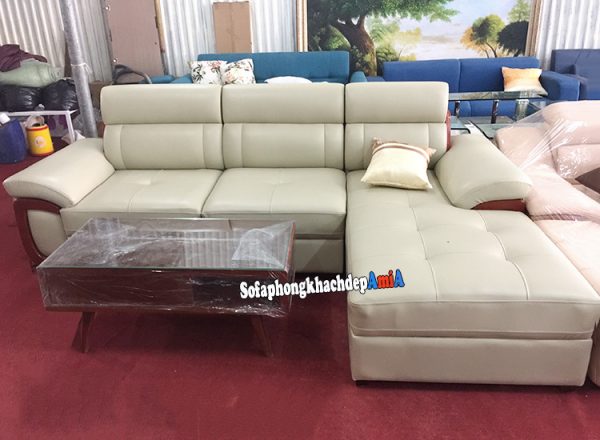 Hình ảnh Ghế sofa phòng khách bọc da đẹp hiện đại giá rẻ tại Hà Nội
