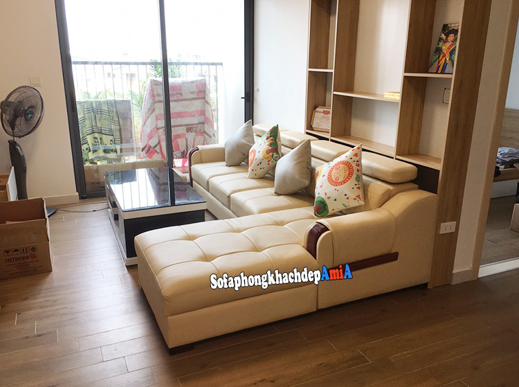 Hình ảnh mẫu sofa da đẹp cho phòng khách chung cư
