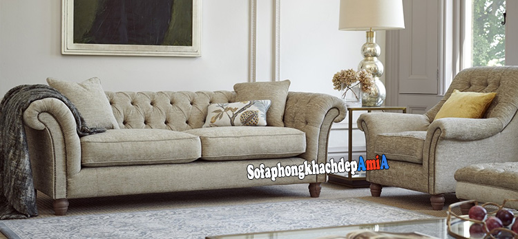 Hình ảnh Sofa nỉ đẹp giá rẻ phòng khách thiết kế hiện đại, sang trọng và thời thượng