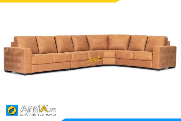 ghế sofa da cỡ lớn đẹp bọc da AmiA 20136