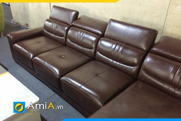 Bộ sofa cao cấp ghế góc chữ L và ghế chủ sang trọng AmiA186