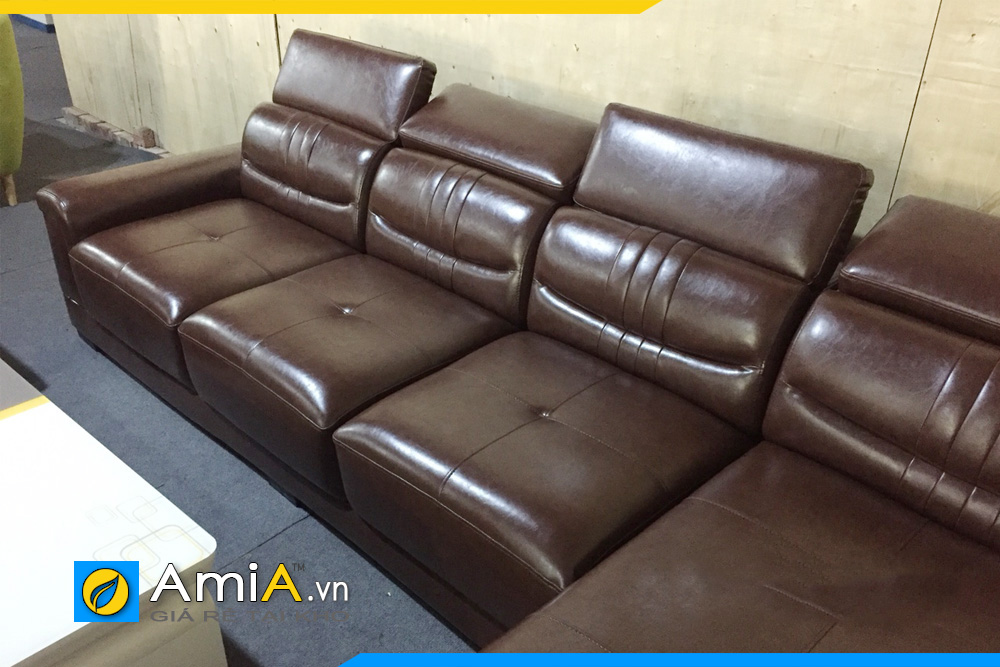 Bộ sofa cao cấp ghế góc chữ L và ghế chủ sang trọng AmiA186
