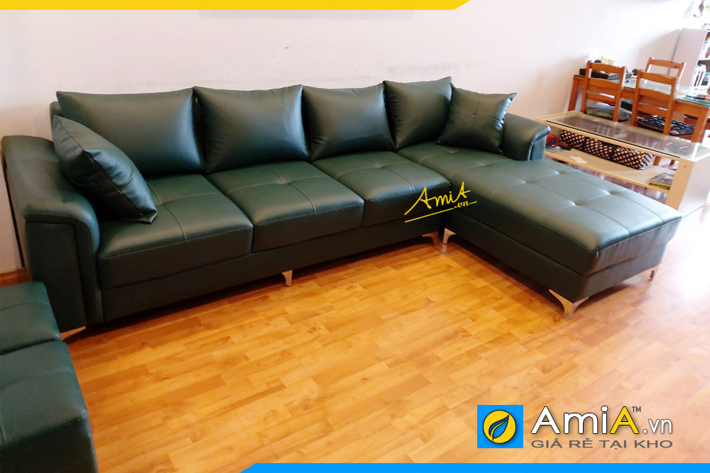 sofa da cỡ lớn cho phòng khách rộng AmiA280