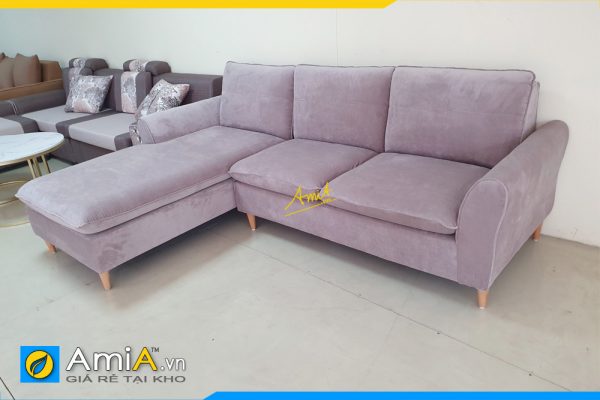 Ghế sofa góc chữ L chất liệu nỉ đẹp AmiA 312