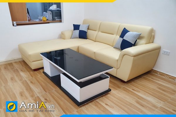 Ghế sofa da đẹp hiện đại phòng khách AmiA240