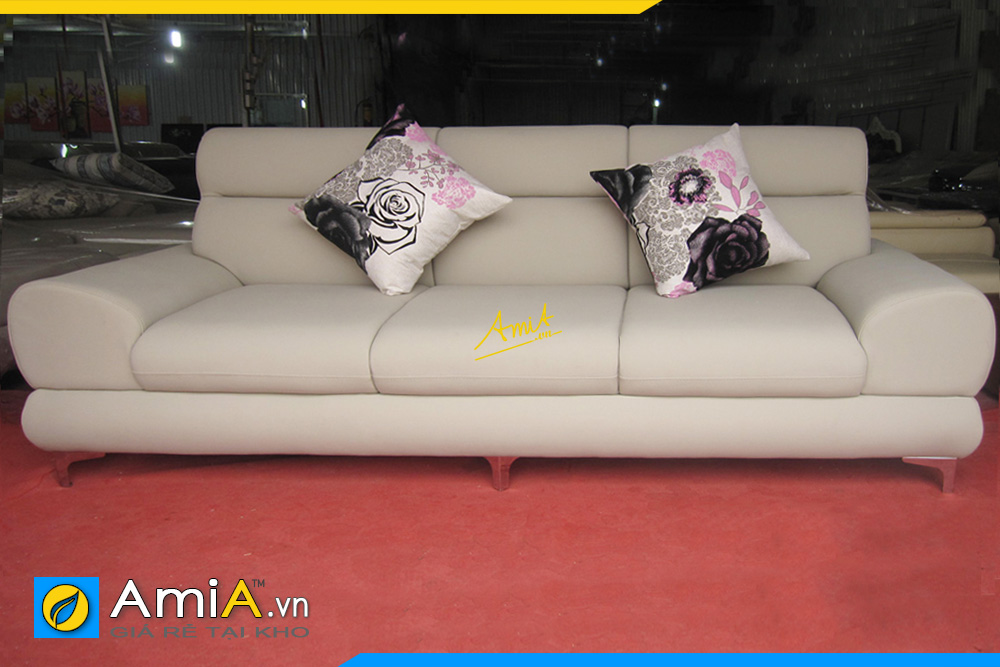 Ghế sofa văng đẹp tay tròn thấp AmiA143