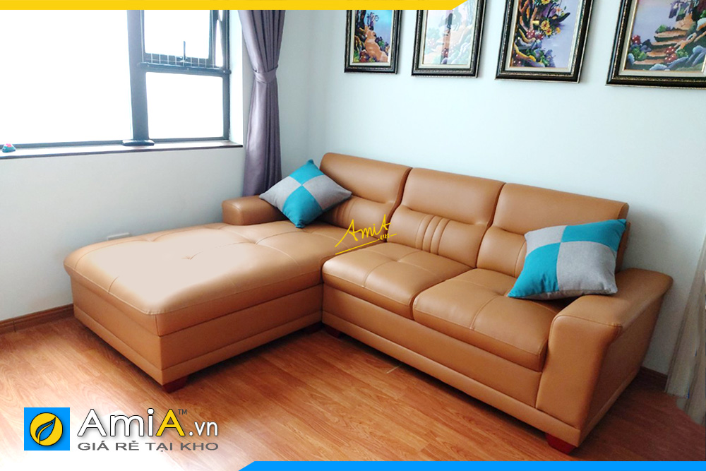 Sofa da đẹp hiện đại cho căn hộ chung cư AmiA316